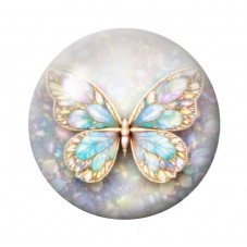 Cabochon en Verre Illustré Papillon 12 à 25mm pour la création de bijoux fantaisie - DIY