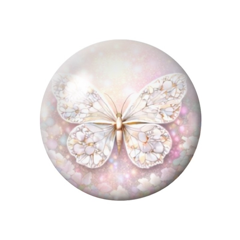 Cabochon en Verre Illustré Papillon 12 à 25mm