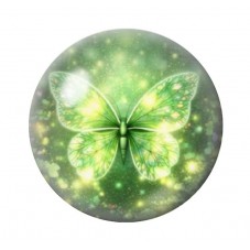 Cabochon en Verre Illustré Papillon 12 à 25mm pour la création de bijoux fantaisie - DIY