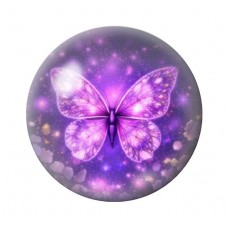 Cabochon en Verre Illustré Papillon 12 à 25mm pour la création de bijoux fantaisie - DIY