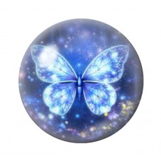 Cabochon en Verre Illustré Papillon 12 à 25mm pour la création de bijoux fantaisie - DIY