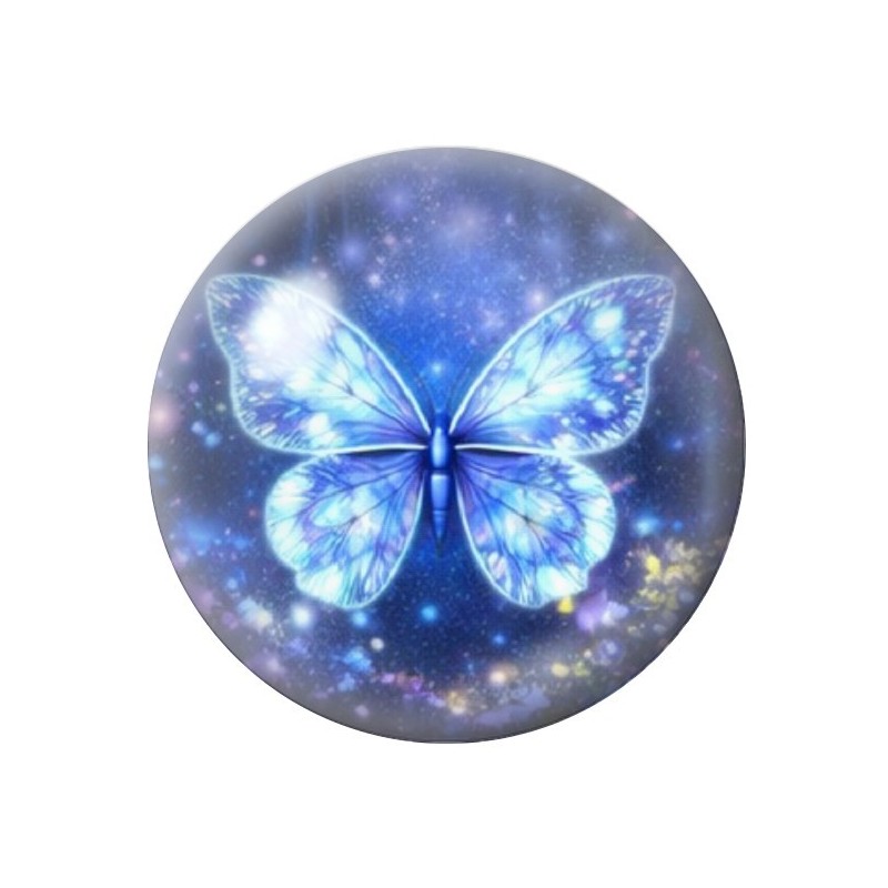 Cabochon en Verre Illustré Papillon 12 à 25mm