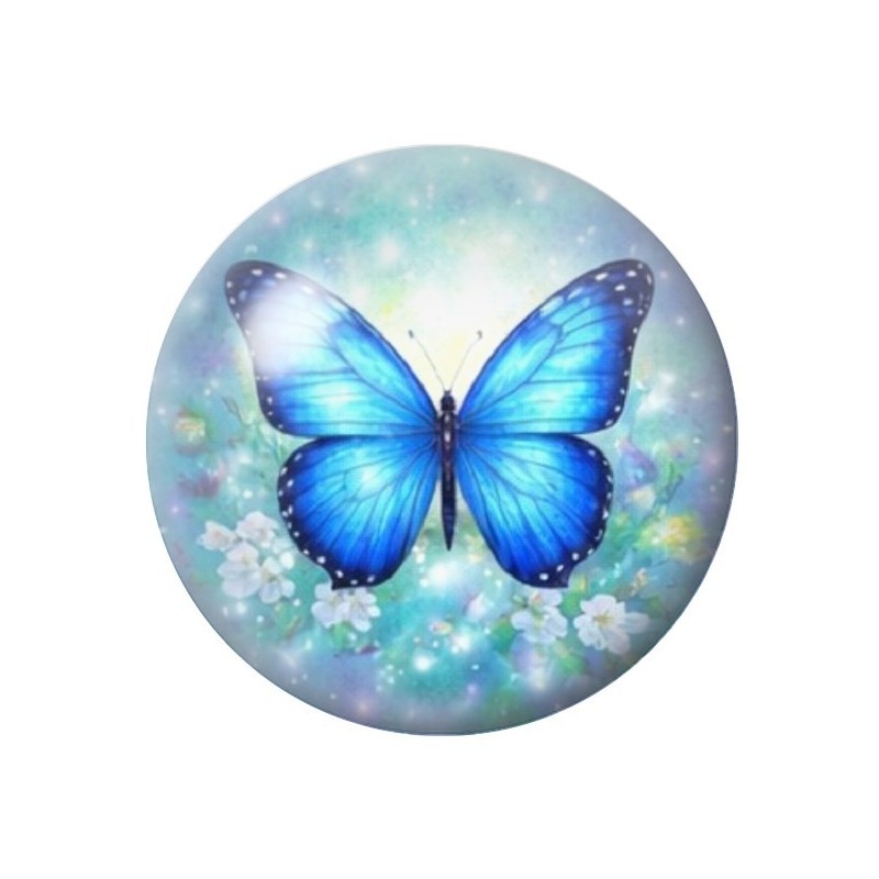 Cabochon en Verre Illustré Papillon 12 à 25mm