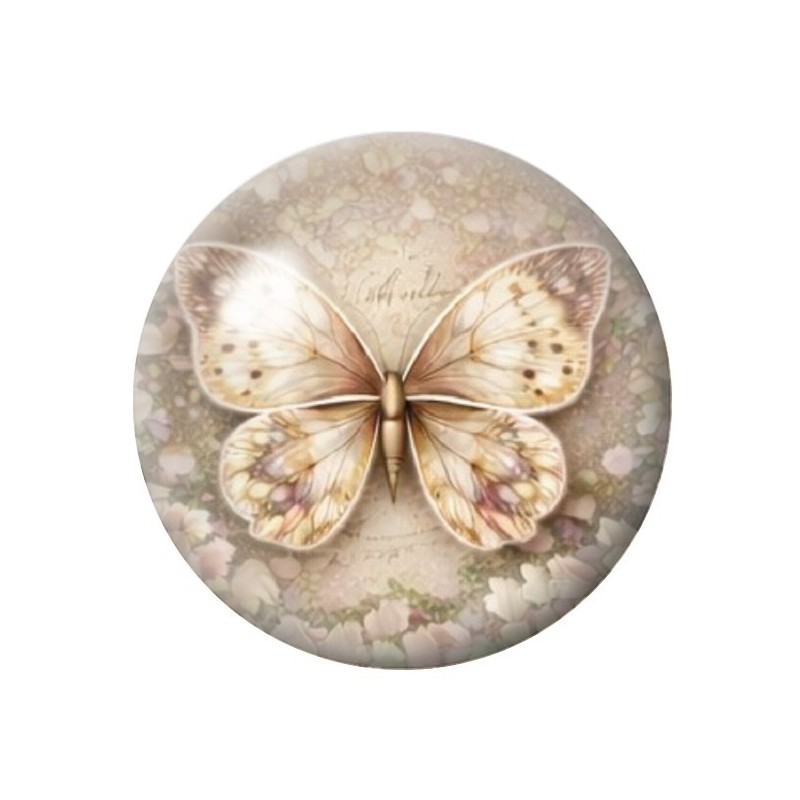 Cabochon en Verre Illustré Papillon 12 à 25mm