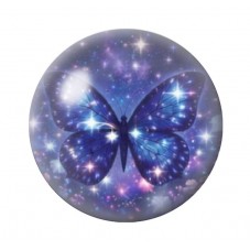 Cabochon en Verre Illustré Papillon 12 à 25mm pour la création de bijoux fantaisie - DIY