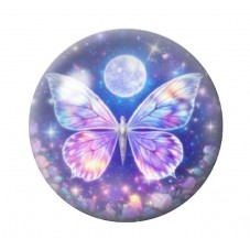 Cabochon en Verre Illustré Papillon 12 à 25mm pour la création de bijoux fantaisie - DIY
