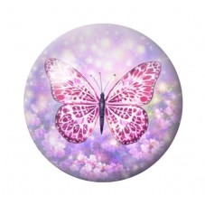 Cabochon en Verre Illustré Papillon 12 à 25mm pour la création de bijoux fantaisie - DIY