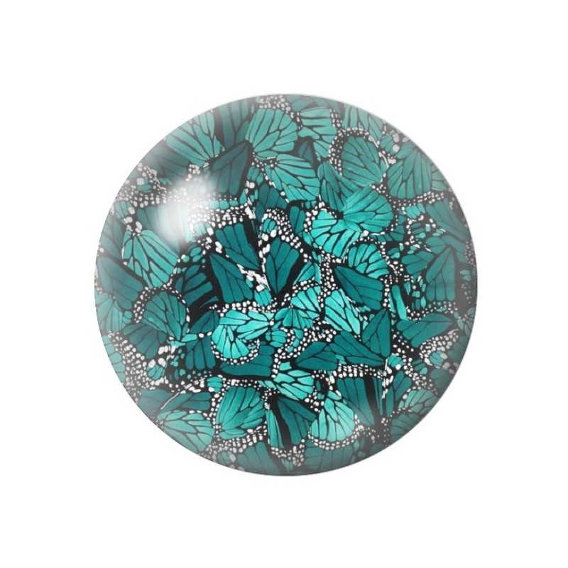 Cabochon en Verre Illustré Papillon 12 à 25mm