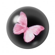 Cabochon en Verre Illustré Papillon 12 à 25mm pour la création de bijoux fantaisie - DIY