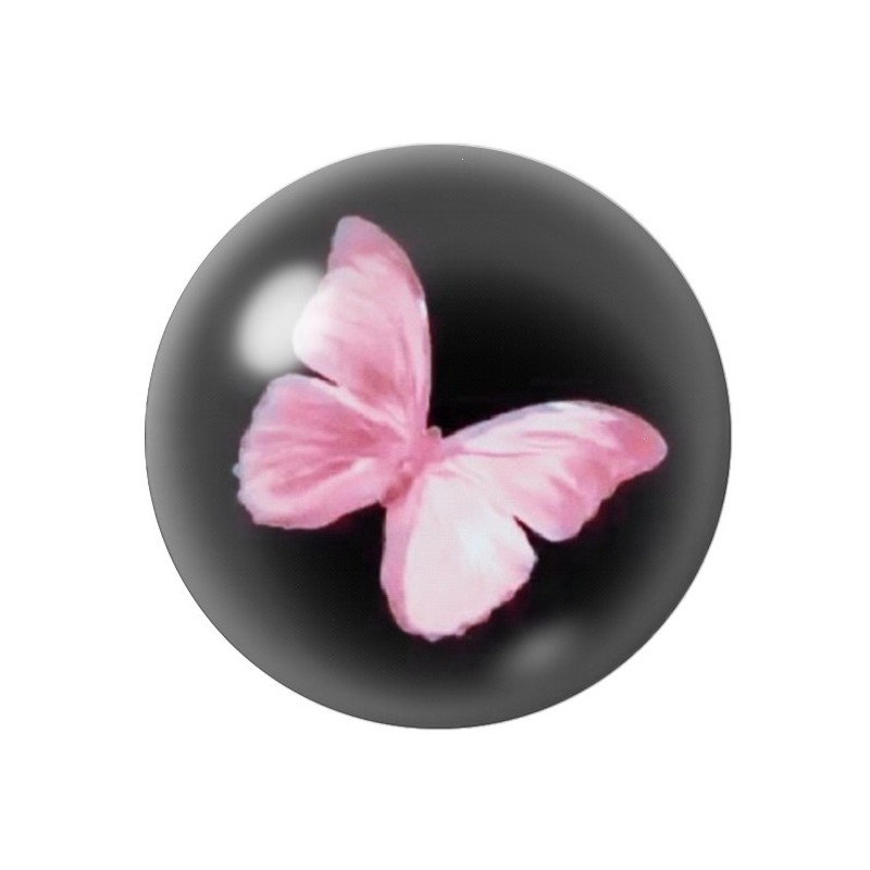 Cabochon en Verre Illustré Papillon 12 à 25mm