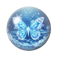 Cabochon en Verre Illustré Papillon 12 à 25mm pour la création de bijoux fantaisie - DIY