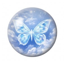 Cabochon en Verre Illustré Papillon 12 à 25mm pour la création de bijoux fantaisie - DIY