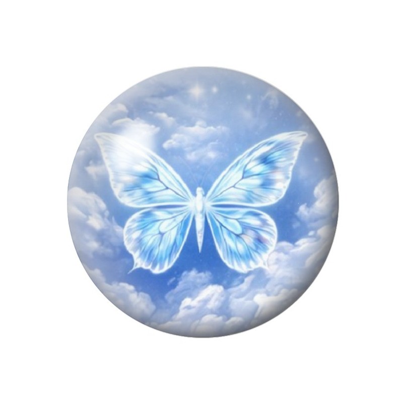 Cabochon en Verre Illustré Papillon 12 à 25mm
