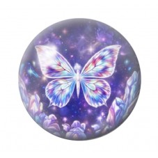 Cabochon en Verre Illustré Papillon 12 à 25mm pour la création de bijoux fantaisie - DIY