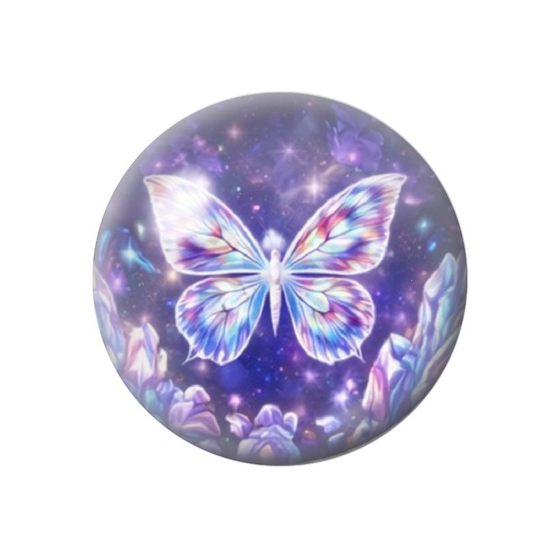 Cabochon en Verre Illustré Papillon 12 à 25mm