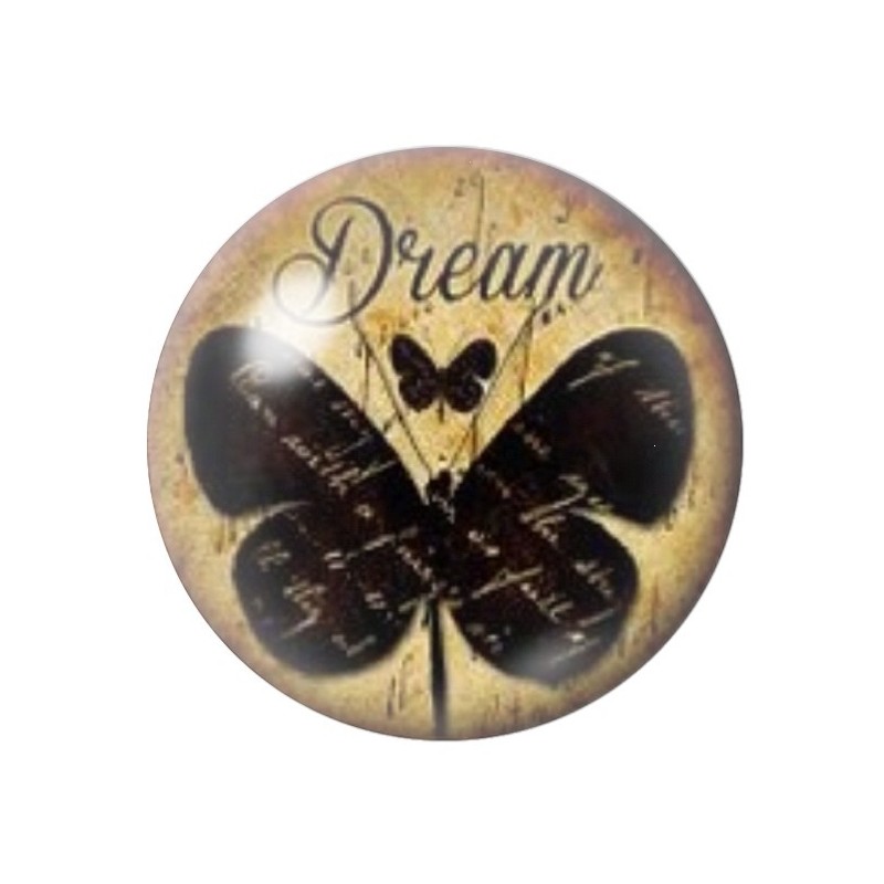 Cabochon en Verre Illustré Papillon 12 à 25mm