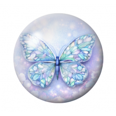 Cabochon en Verre Illustré Papillon 12 à 25mm pour la création de bijoux fantaisie - DIY