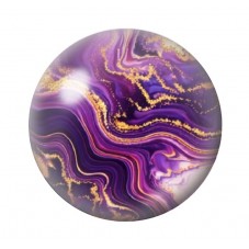 Cabochon en Verre Illustré Marbre Doré 12 à 25mm pour la création de bijoux fantaisie - DIY