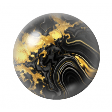 Cabochon en Verre Illustré Marbre Doré 12 à 25mm pour la création de bijoux fantaisie - DIY