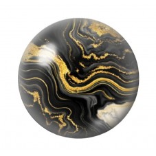Cabochon en Verre Illustré Marbre Doré 12 à 25mm pour la création de bijoux fantaisie - DIY