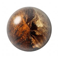 Cabochon en Verre Illustré Marbre Doré 12 à 25mm pour la création de bijoux fantaisie - DIY
