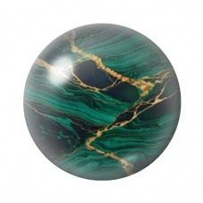 Cabochon en Verre Illustré Marbre Doré 12 à 25mm pour la création de bijoux fantaisie - DIY