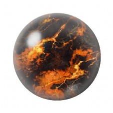 Cabochon en Verre Illustré Marbre Doré 12 à 25mm pour la création de bijoux fantaisie - DIY