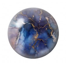 Cabochon en Verre Illustré Marbre Doré 12 à 25mm pour la création de bijoux fantaisie - DIY