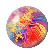 Cabochon en Verre Illustré Marbre Doré 12 à 25mm pour la création de bijoux fantaisie - DIY