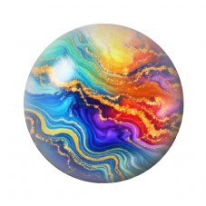 Cabochon en Verre Illustré Marbre Doré 12 à 25mm pour la création de bijoux fantaisie - DIY