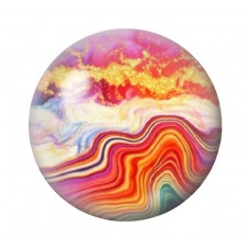 Cabochon en Verre Illustré Marbre Doré 12 à 25mm pour la création de bijoux fantaisie - DIY