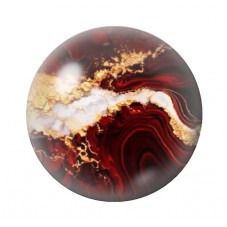 Cabochon en Verre Illustré Marbre Doré 12 à 25mm pour la création de bijoux fantaisie - DIY