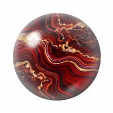 Cabochon en Verre Illustré Marbre Doré 12 à 25mm pour la création de bijoux fantaisie - DIY