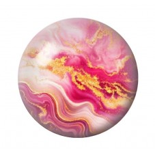 Cabochon en Verre Illustré Marbre Doré 12 à 25mm pour la création de bijoux fantaisie - DIY