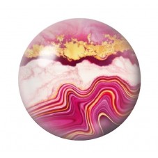 Cabochon en Verre Illustré Marbre Doré 12 à 25mm pour la création de bijoux fantaisie - DIY