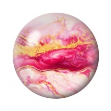 Cabochon en Verre Illustré Marbre Doré 12 à 25mm pour la création de bijoux fantaisie - DIY