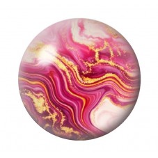 Cabochon en Verre Illustré Marbre Doré 12 à 25mm pour la création de bijoux fantaisie - DIY