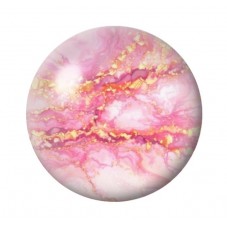 Cabochon en Verre Illustré Marbre Doré 12 à 25mm pour la création de bijoux fantaisie - DIY