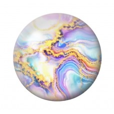 Cabochon en Verre Illustré Marbre Doré 12 à 25mm pour la création de bijoux fantaisie - DIY