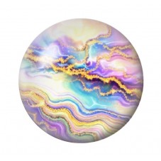 Cabochon en Verre Illustré Marbre Doré 12 à 25mm pour la création de bijoux fantaisie - DIY