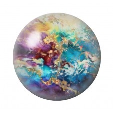 Cabochon en Verre Illustré Marbre Doré 12 à 25mm pour la création de bijoux fantaisie - DIY