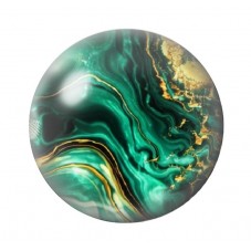 Cabochon en Verre Illustré Marbre Doré 12 à 25mm pour la création de bijoux fantaisie - DIY