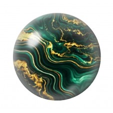 Cabochon en Verre Illustré Marbre Doré 12 à 25mm pour la création de bijoux fantaisie - DIY