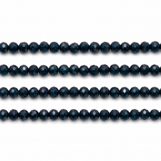 110 Perles à Facettes en Verre Bleu Nuit 4mm pour la Création de Bijoux Fantaisie - DIY