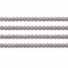110 Perles à Facettes en Verre Mauve 4mm pour la Création de Bijoux Fantaisie - DIY