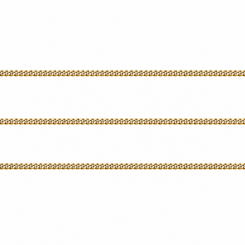10 Mètres de Chaine Gourmette en Acier Inoxydable Doré 1,5mm