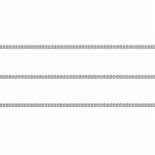 10 Mètres de Chaine Gourmette en Acier Inoxydable Argenté 1,5mm pour la Création de Bijoux Fantaisie - DIY