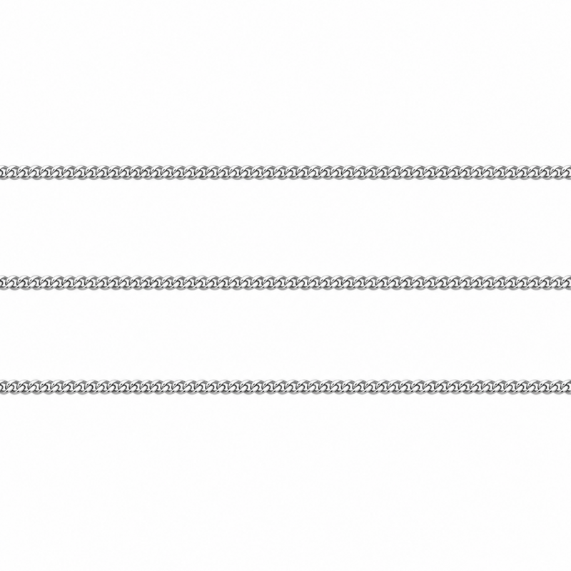 10 Mètres de Chaine Gourmette en Acier Inoxydable Argenté 1,5mm