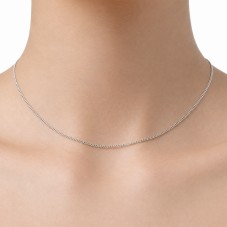 10 Mètres de Chaine Gourmette en Acier Inoxydable Argenté 1,5mm