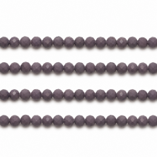 110 Perles à Facettes en Verre Mauve Foncé 4mm pour la Création de Bijoux Fantaisie - DIY